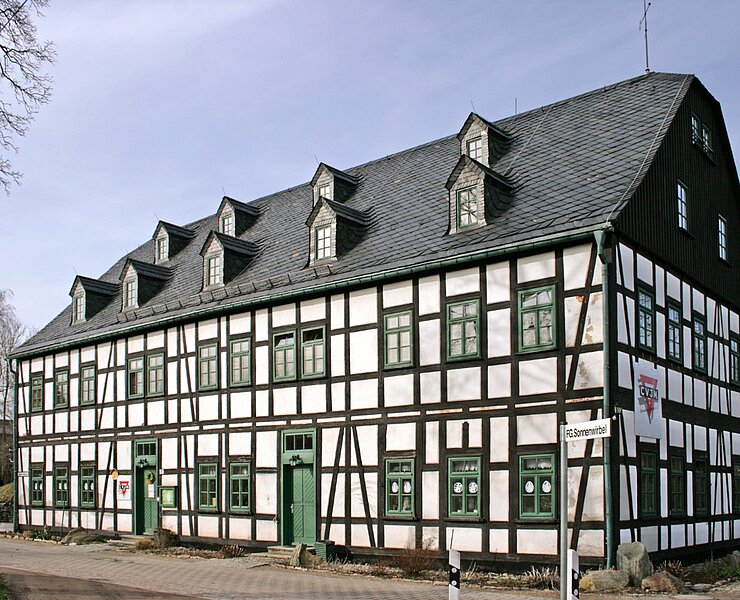 Bergbaulandschaft Schneeberg / Gesellschaft Fundgrube - Huthaus (WFE GmbH, Annaberg-Buchholz)