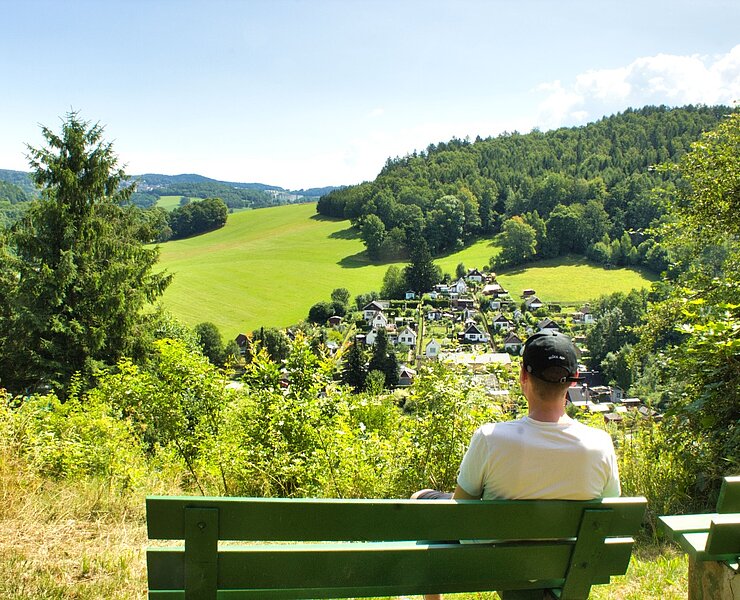 über der Kleingartenanlage im Griesetal ()