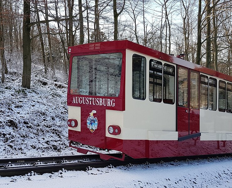 Drahtseilbahn Augustusburg Winter (Doreen Fiebig)