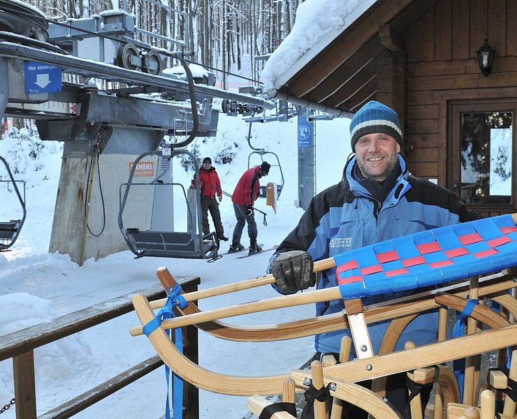 Rodeln in der Winterwelt Rehefeld, Winter ()