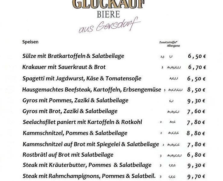 Hauptgerichte zum Abholen - zum Vergrößern bitte anklicken ()