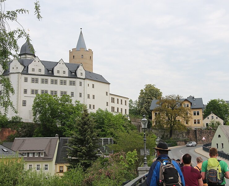 Aufgang vom Bahnhof zu Schloss Wildeck (Stadt Zschopau Schloss Wildeck)