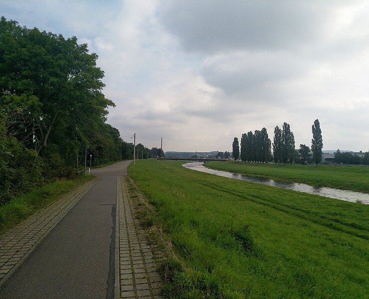 Mulderadweg bei Glauchau ()