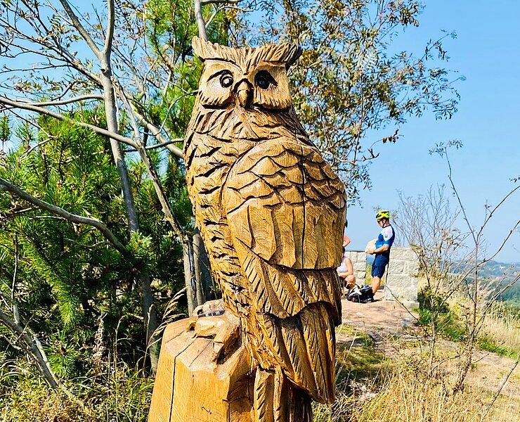 Uhu Figur auf dem Kahleberg (Tourismusverband Erzgebirge e.V. )