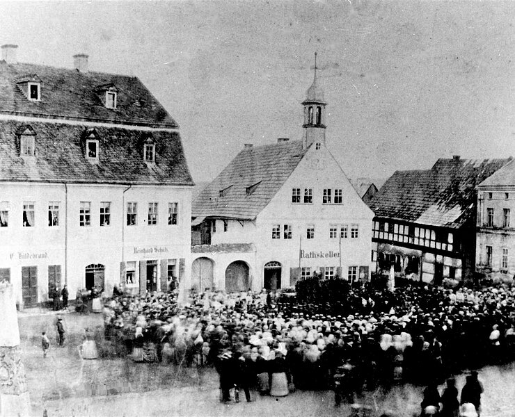 Markt 1872 (Stadt Zwönitz)