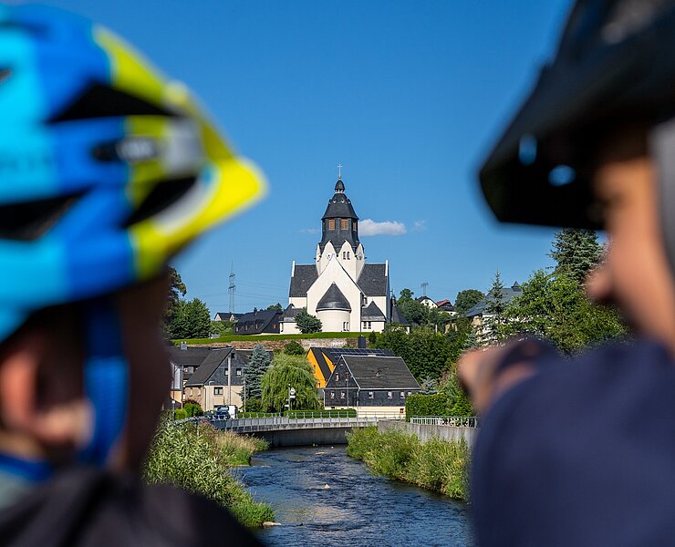 Wiesa- Abschnitt Zschopuatalradweg (Tourismusverband Erzgebirge e.V. /Marcel Lohr )