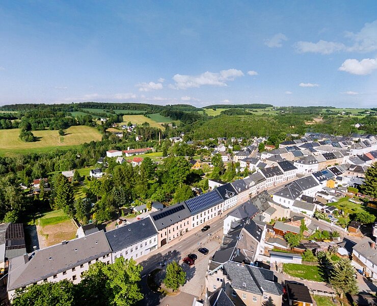 Zöblitz - Markt in Richtung Sorgau (Ulrike Knoll)