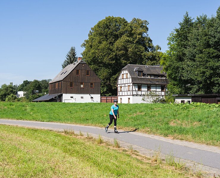 Inlineskating Zwönitztalradweg (Patrick Eichler)