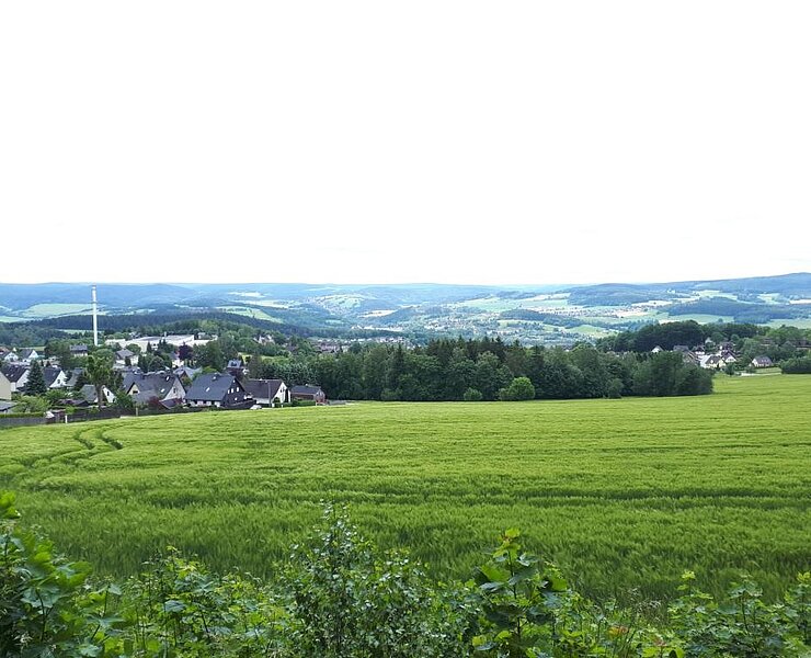 Aussicht vom Bahndamm (Koordinator Städtebund Silberberg)