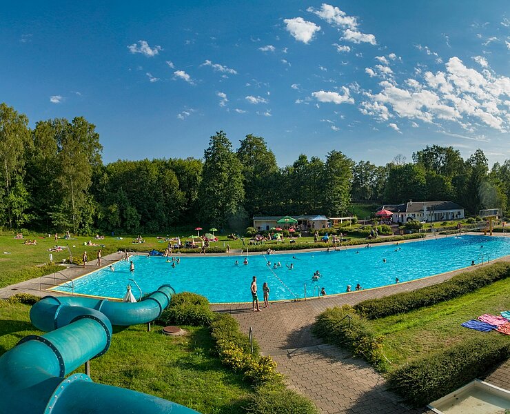 Freibad Sehma von der Rutsche aus (Olaf Martin)